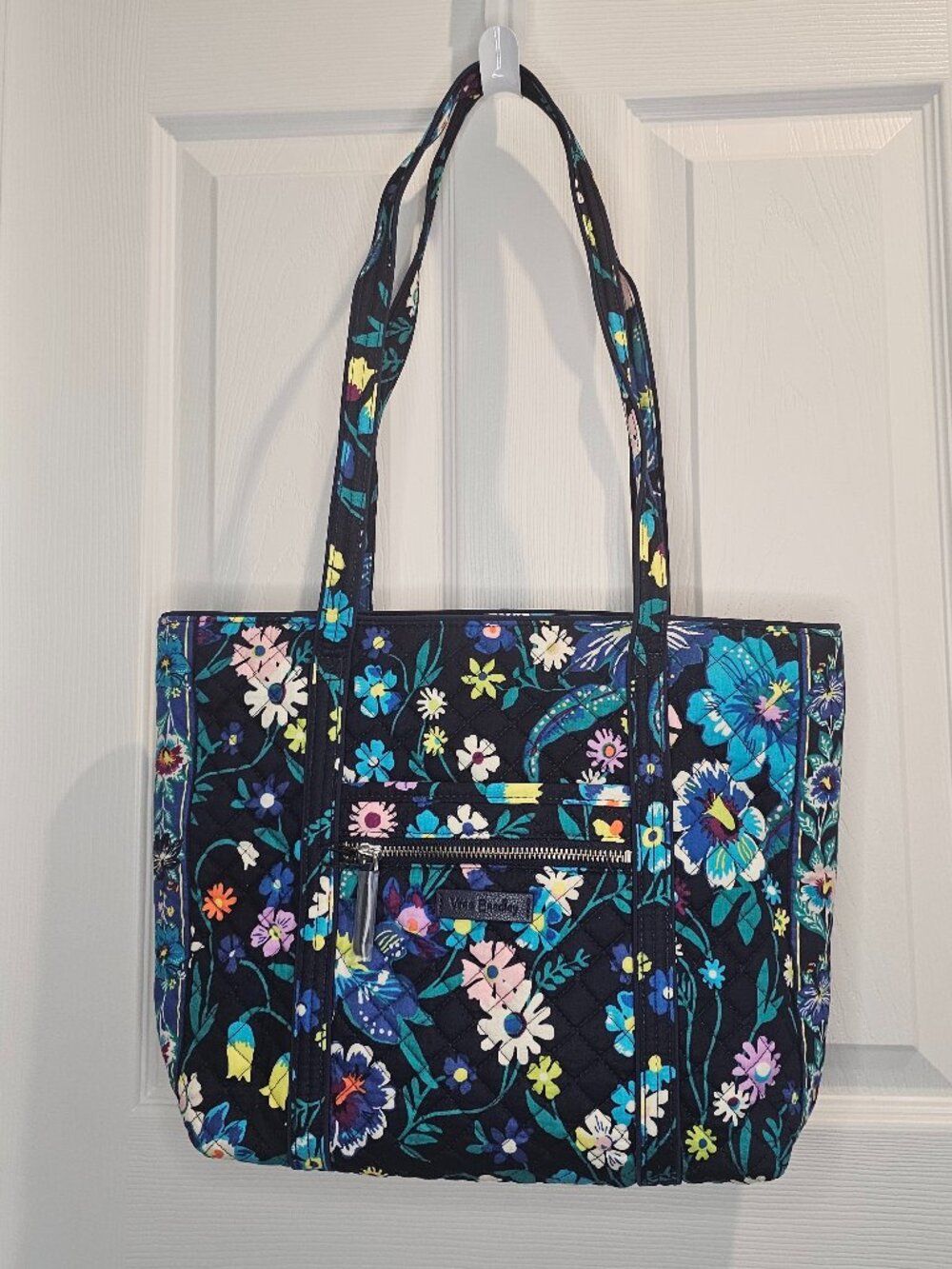 NWT Vera Bradley Small Vera Tote Moonlight Garden Purse Shoulder Bag Handbag